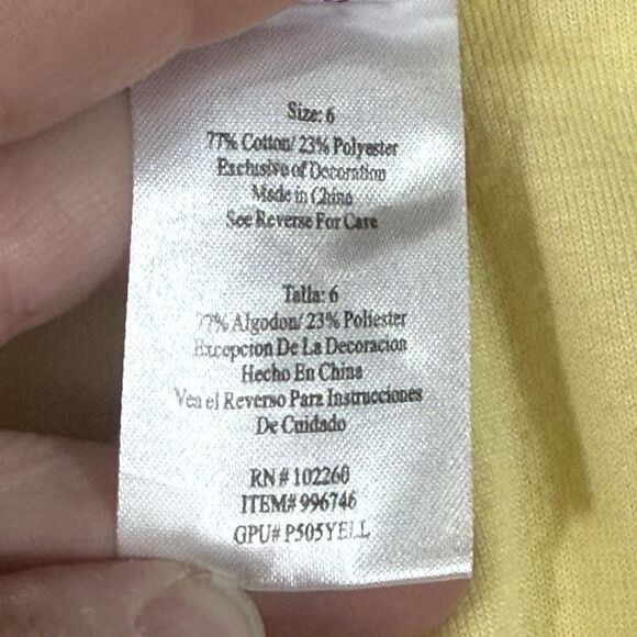 Vintage Y2K Yellow Wide Leg Walt Disney Princess Belle Velour Pants Girls Size 6 - Picture 9 of 10